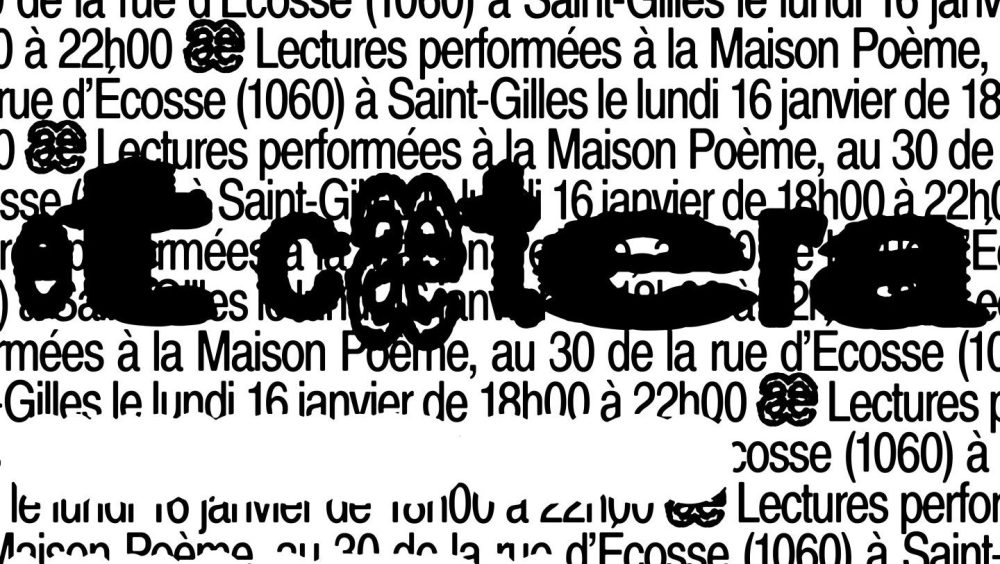 LECTURES PERFORMÉES | Et cætera – COMPLET!